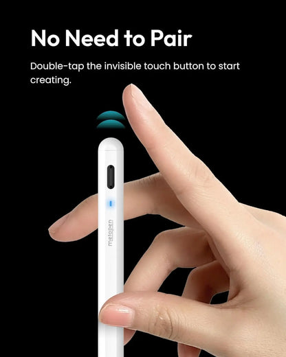 Metapen A8 Ipad Pencil for Apple Ipad 2018-2026, 4Min Fast Charge, Palm Rejection Stylus Pen for Ipad 11/10/9/8/7/6Th Gen, Ipad Accessories for Pro 12.9/11/13-Inch M4, Air 3/4/5/M2/M3, Mini 5/6Th