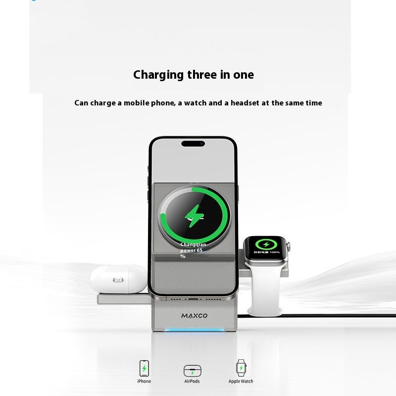 Qi2 Protocol Magnetic Touch Rotating Wireless Charging Station