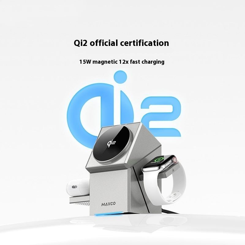 Qi2 Protocol Magnetic Touch Rotating Wireless Charging Station