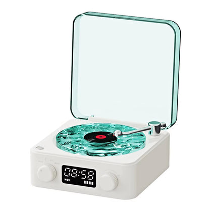 Portable Mini Retro Bluetooth Speaker with Subwoofer and RGB Light - Sleep Aid with TF Card Support