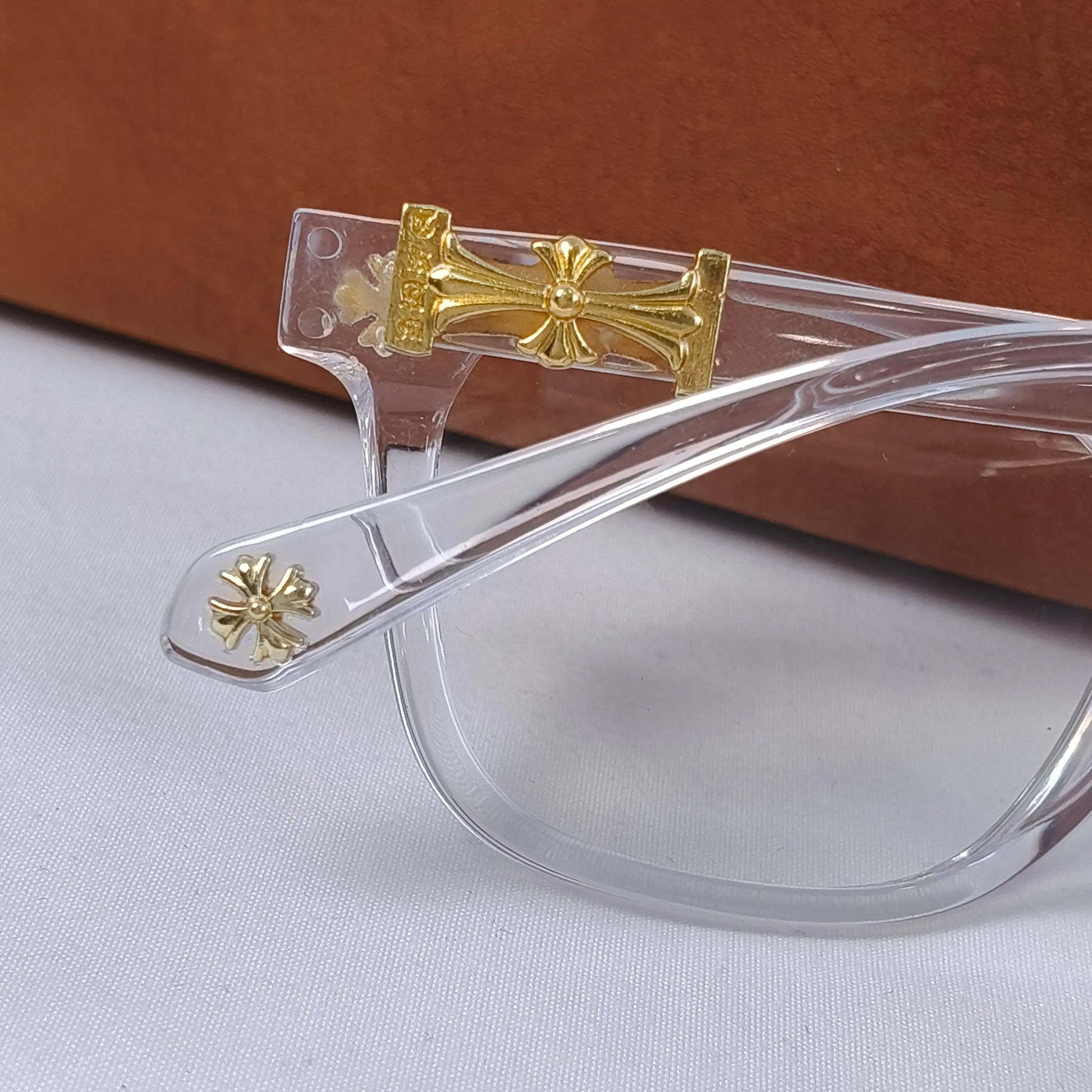 Unisex Metal Frame Blue Light Blocking Glasses - Flat Lenses, Trendy Square Shape, Casual Versatile, Black-Gold, Party Gift for Adults' Daily Wear